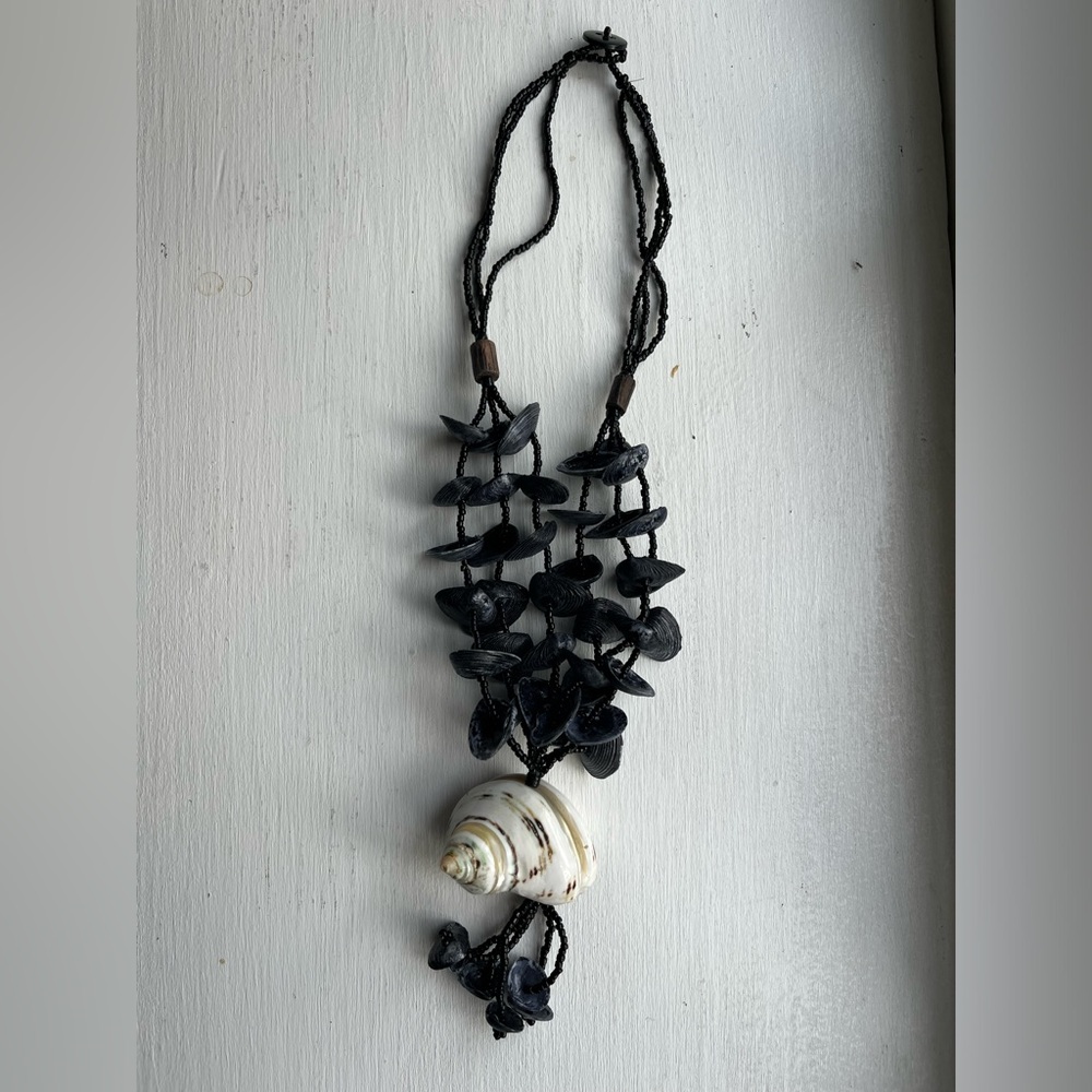 Necklace, summer, shells, 10.5 inches